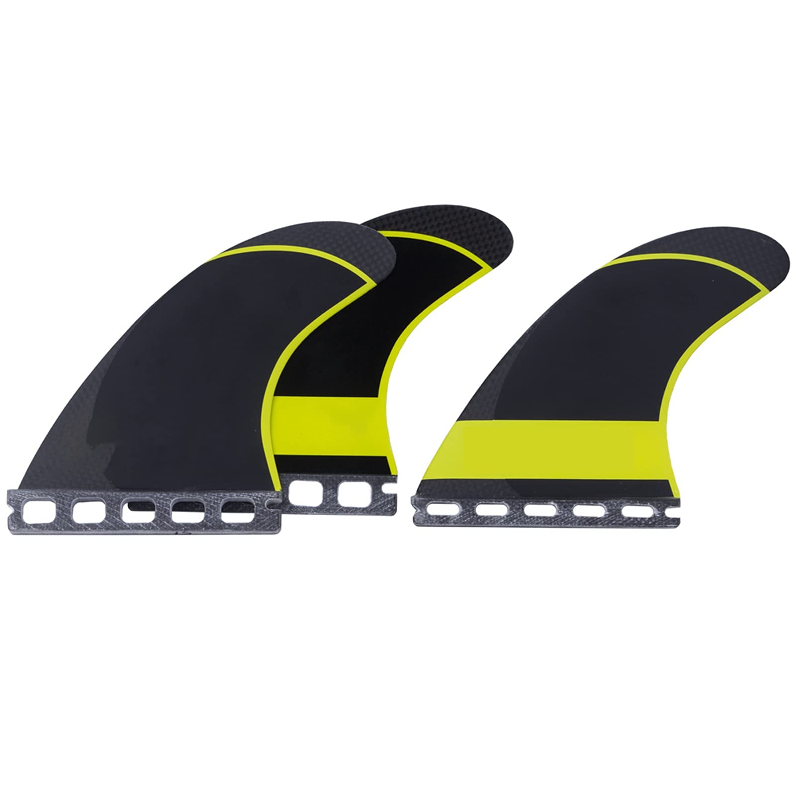 MERHOVO Elektrisches Surfbrett, Surfbrett-Flossen Longboard-Schwanz-Ruder-Basis-kompatibler Kohlefaser-Schleife Fin-Set-Surfen von Kites Surfen Zubehör