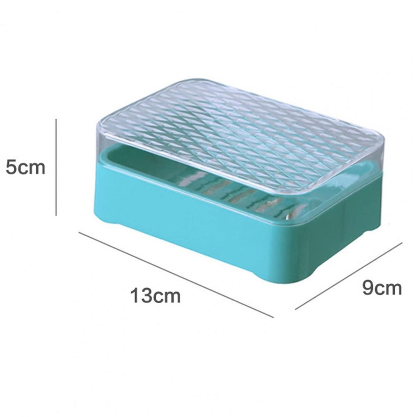 JINGYAN Mydelniczki Soap Box Case Dishes Waterproof Leakproof Cover Bathroom Accessories Toilet Laundry(Orange)