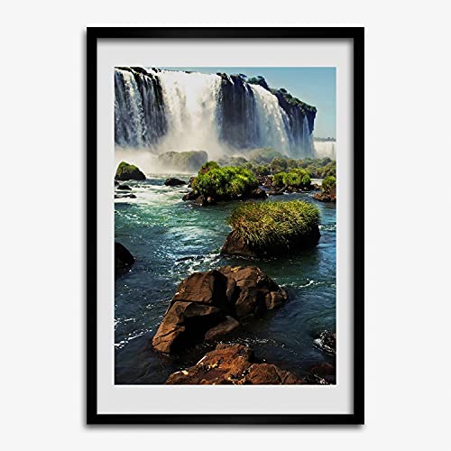 Cadre en bois MDF 50x70 cm Tulup pour remplacer vos posters pliés par un tableau moderne