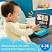Fisher-Price Baby & Toddler Toy Laugh & Learn Let’s Connect Laptop Pretend Computer with Smart Stages for Infants Ages 6+ Months​