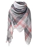 🎅【Bufanda Mujer/Hombre Invierno】Material (100% acrílico), Tamaño (A/B/C/D/E/F: 140 * 140CM, G/H/I: 70X190 CM), peso neto (230g). Nuestras bufandas de cuadros están disponibles en 9 diseños.