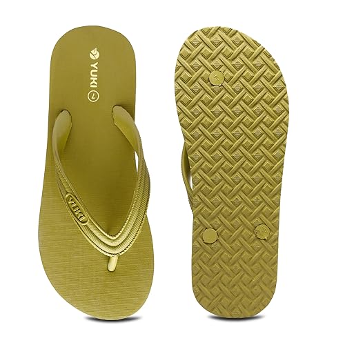 Image of YUKI Unisex Slippers | Hawai Chappal Rubber Flip Flops Slippers, Comfortable & Ultra-Light, Waterproof Non-Slip Thong