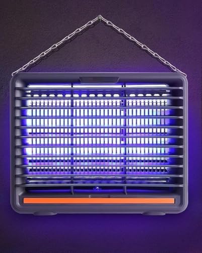 Image of Mosquito Killer Lamp for Home Electric | Fly Insect Jali Killer Machine, Insect Bug Zapper,Fly Catcher, Trap LED Lamp for Restaurants, Kitchen, Kids Bedroom, Indoor, Outdoor Office. (Gray)