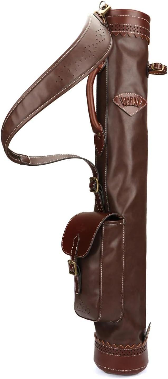 Compatible for Tourbon Vintage Pencil Style Golf Sunday Bag, Microfiber Leather Clubs Carrier for Driving Range & Travel