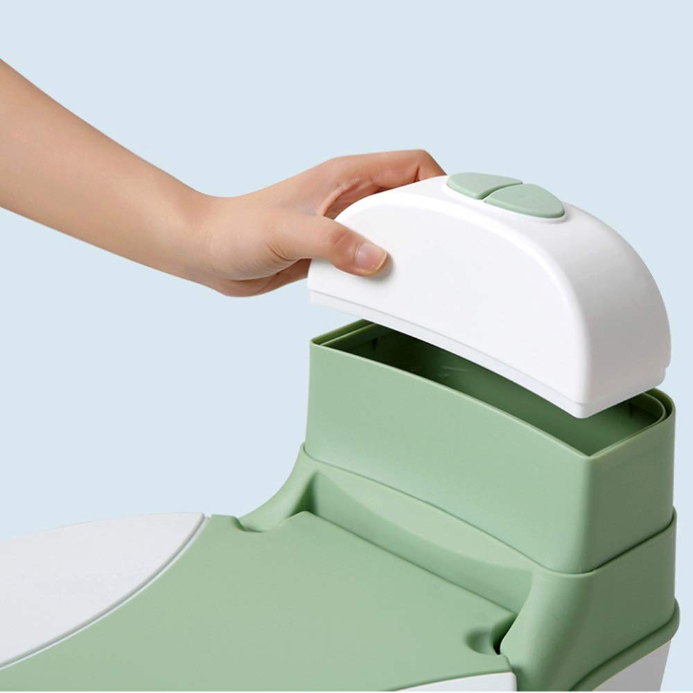 Sedia per vasino per simulazione di addestramento per toilette in plastica per bambini per bambini con coperchio per vasino gratuito(C)