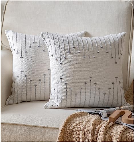 Caflife Boho Throw Pillow Covers 18x18 Set of 2 Decorative