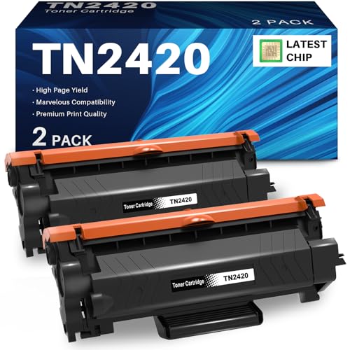 INK4U TN2420 Cartuchos de Tóner Compatible para Brother TN2420 TN2410 Toner para Brother HL-L2350DW...