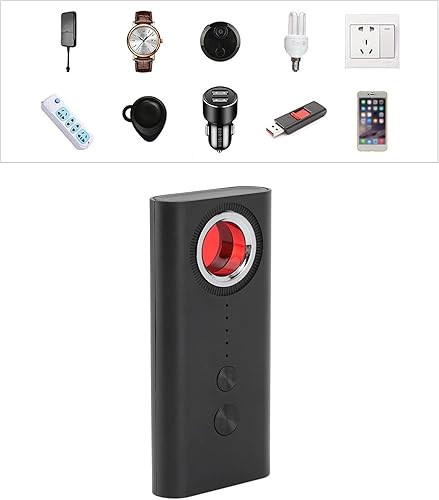 Miniatura 5 de Detector de cámara de 6 niveles de alta sensibilidad, detector de audio inalámbrico portátil T1, detector de señal, protector de seguridad para el