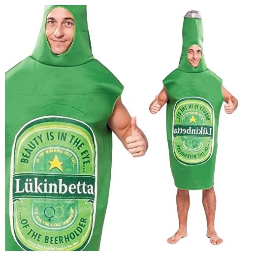 Fancy - Disfraz de cerveza, talla única (213579)