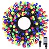 LED Christmas Lights Outdoor,300LED 105Ft 8 Modes Plug-in Connectable Waterproof Globe String Lights for Outdoor & Indoor Decorations (Multi-Colored)