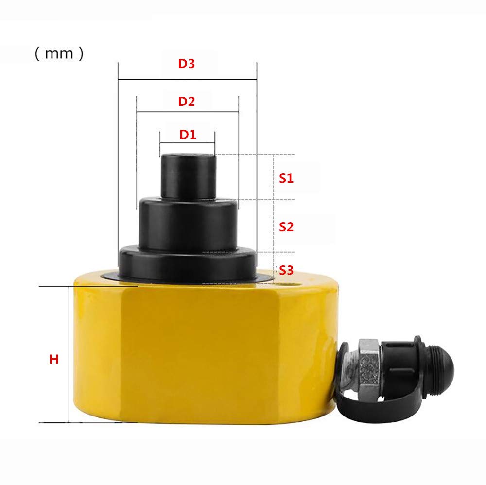 Niet Automatisch Terugtrekkende Cilinder Toplionace Ultradunne Hydraulische Cilinder Hydraulische Jack, FPY-10D Hydraulische Cilinder Voor Elektriciteit En Scheepsbouw