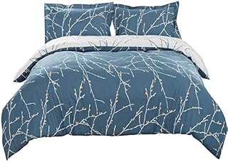 Bedsure Super King Duvet Cover Set - Floral Blush Pink Reversible Soft Quilt Bedding with Zipper Closure, Superking Bedding Set with 2 Pillowcases, 260x220cm