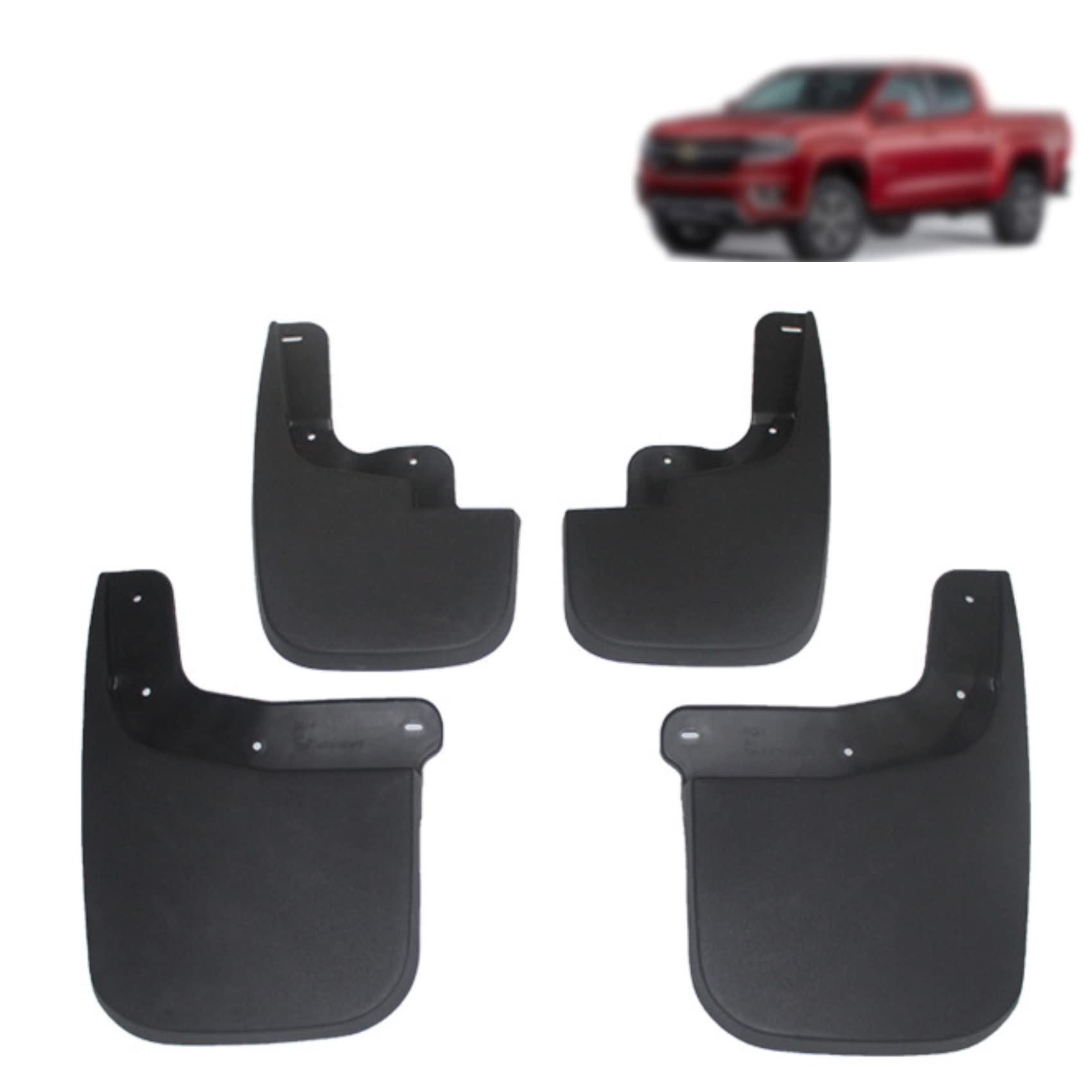 4 Pezzi Auto Paraspruzzi Parafanghi Set Compatibile per Chevrolet GMC Canyon 2015-2018 Protezione Parafango Kit Anteriori Posteriori Fender Personalizzati Gomma Mudguard Accessori Decorazione