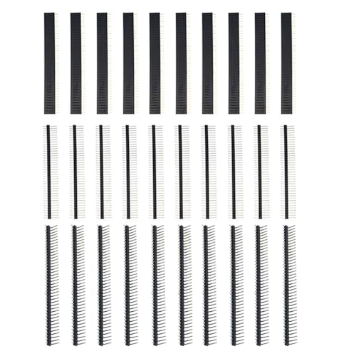 Total 30PCS each 10pcs 2.54mm Breakaway PCB Board 40Pin Male and Female Header bend header Connector Shield