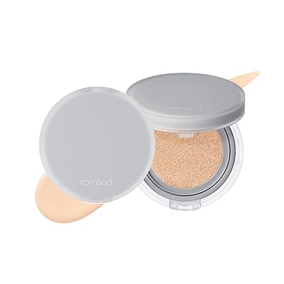 Rom&nd Nu Zero Cushion 03 Natural 21 Long Lasting, High Coverage, Semi Matte Finish, Flawless Complexion Without Cakey Face, Makeup Base and Fixer, Thinly Layered, Korean Cushion Foundation