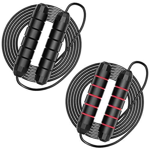 AYARA Cuerda Para Saltar Premium De 2,4 Metros De Longitud Ajustable, Con Cable De Acero Y Mango De Polipropileno, Ideal Para Fitness, Cardio, Gimnasio Y Ejercicio En Casa, Color Negro - Foto 8