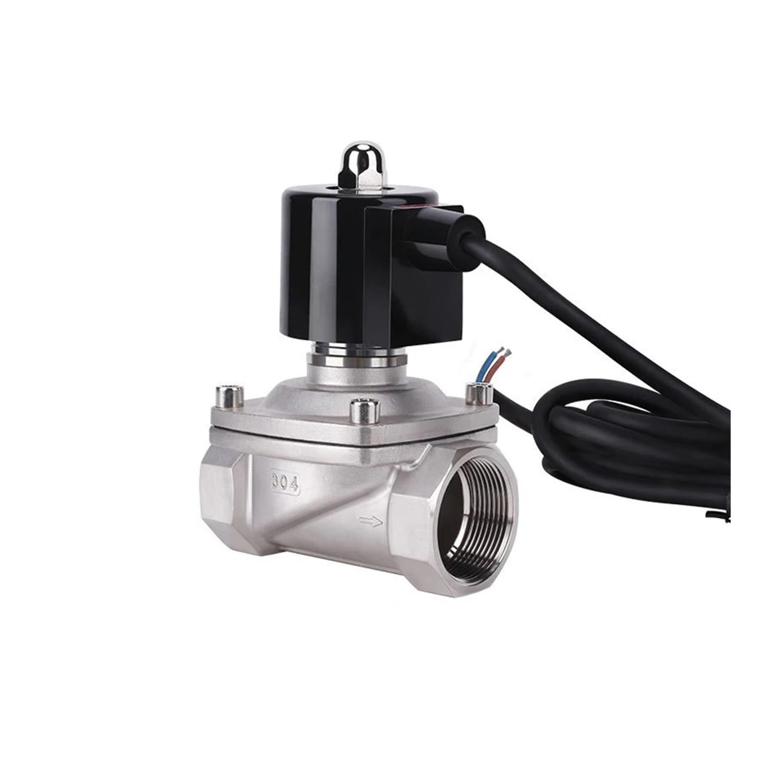 MXXDMOPD 1-1/2" Normally Closed 304 Stainless Steel IP68 NBR Fountain Solenoid Valve 110V 24V 12V 24v Underwater Use(NPT-24VAC-NBR-SEAL)