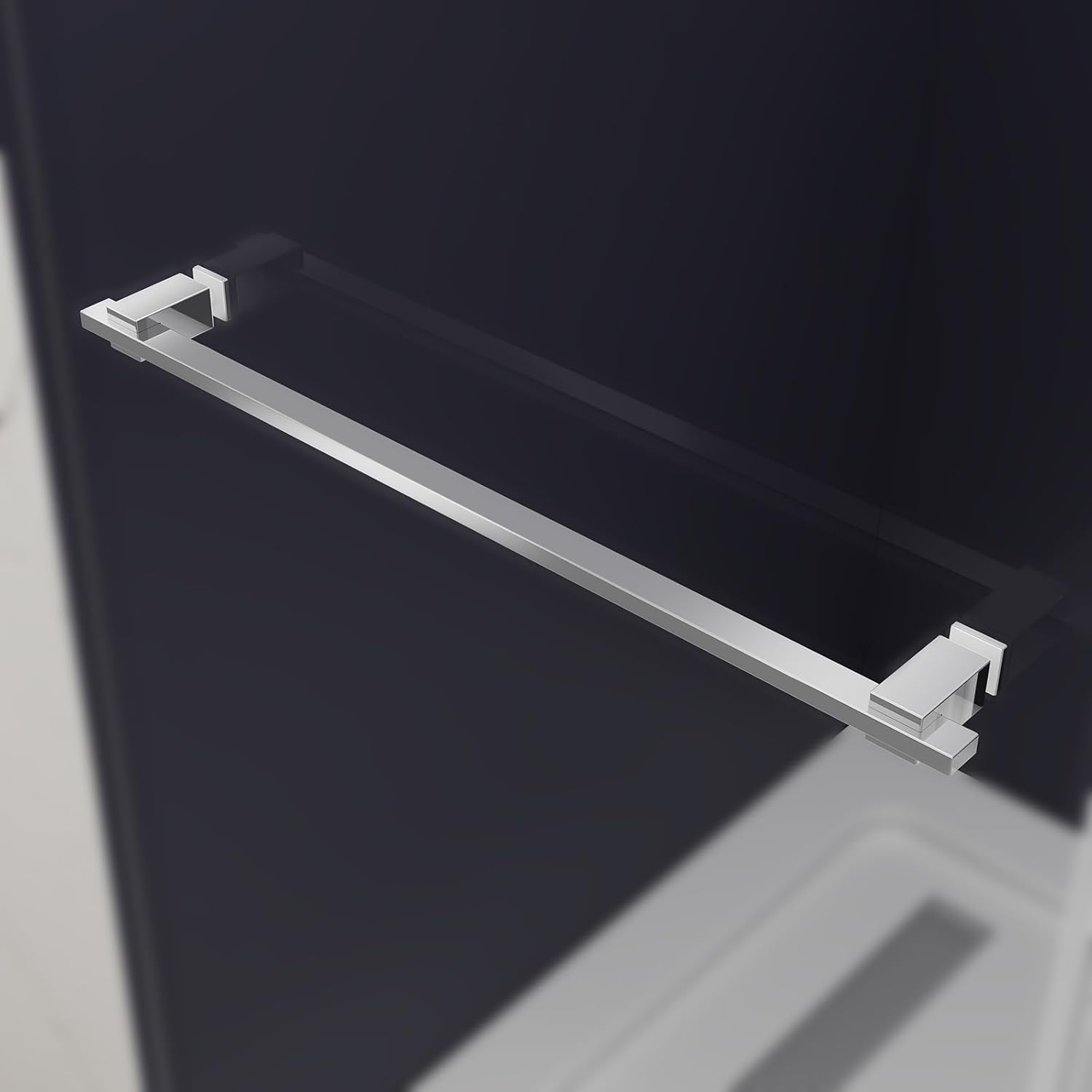 Glass Shower Door Handle Towel Bar 540MM Stainless Steel Sliding Shower Door Handle Replacement for Commercial and Residential Glass Doors Brushed Silver