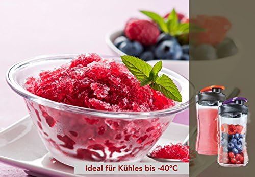 AEG ASBEB2 Mini Mixer Extra bottles (suitable for PerfectMix Mini Mixer SB 2400 / SB 2500 / SB4PS), 2-pack (2x300 ml)