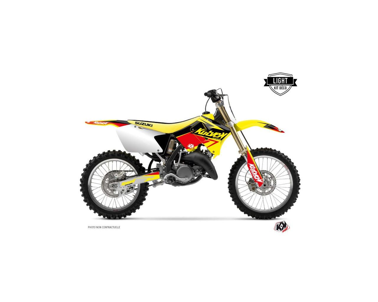 Kit déco Suzuki 250 RM jaune rouge Stage compatible motocross - 3