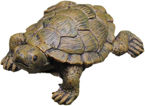 Estatua de jardín,Estatua de resina de tortuga en miniatura,Decoración de césped al aire libre de la casa de muñecas del jardín de hadas,Estatua
