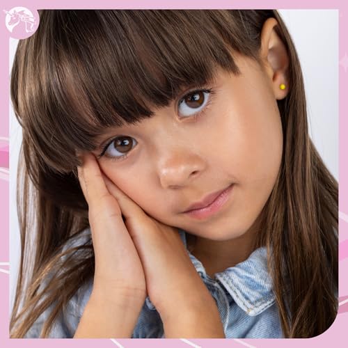 Sterling Silver Ball Stud Earrings for Women and Girls Hand Painted Enamel Colors Small 3mm Second Piercing Earrings| Hypoallergenic | Made in Italy2