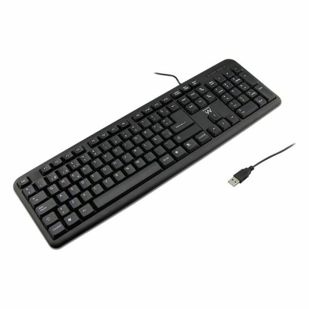 TECLADO EWENT EW3109 SLIM USB NEGRO - miniatura 2