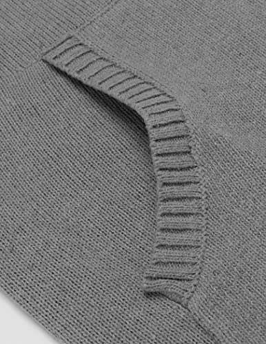 COOFANDY Men's Shawl Collar Pullover Sweater Relaxed Fit Casual Cotton Cable Knit Sweaters with Pockets4