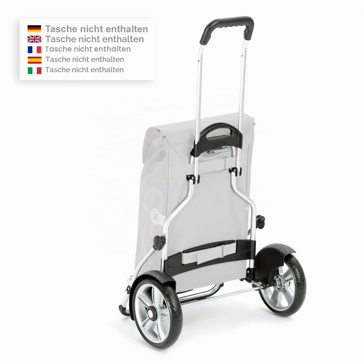 Andersen Einkaufstrolley - Royal Shopper Plus - klappbar - belastbar 50 kg | Aluminium - Kugellager-Rad Ø 25 cm