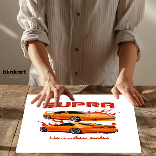 Image of BLINKART Toyota SupraCar Posters Sticker Gift Items for Boys Room Wall Decor || Comes with Double-Sided Tape|| Decoration Bedroom Living Room Office Studio Decor | 12x18 In (A3) - CAR-294