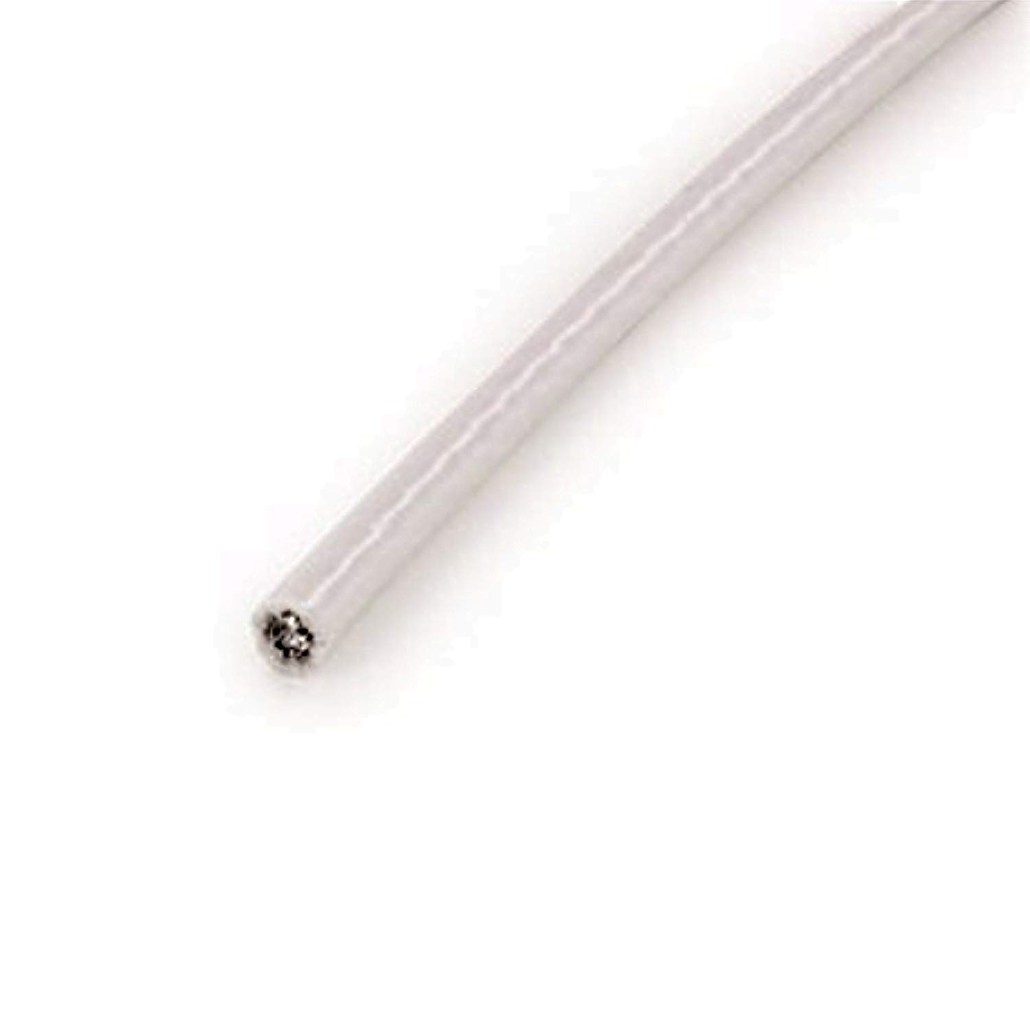 Fune metallica per ringhiere, 5 mm, 25 m, in acciaio inox A4, rivestito in PVC, 3,0/5,0 mm, bianco, A4 NIRO, Nirosta