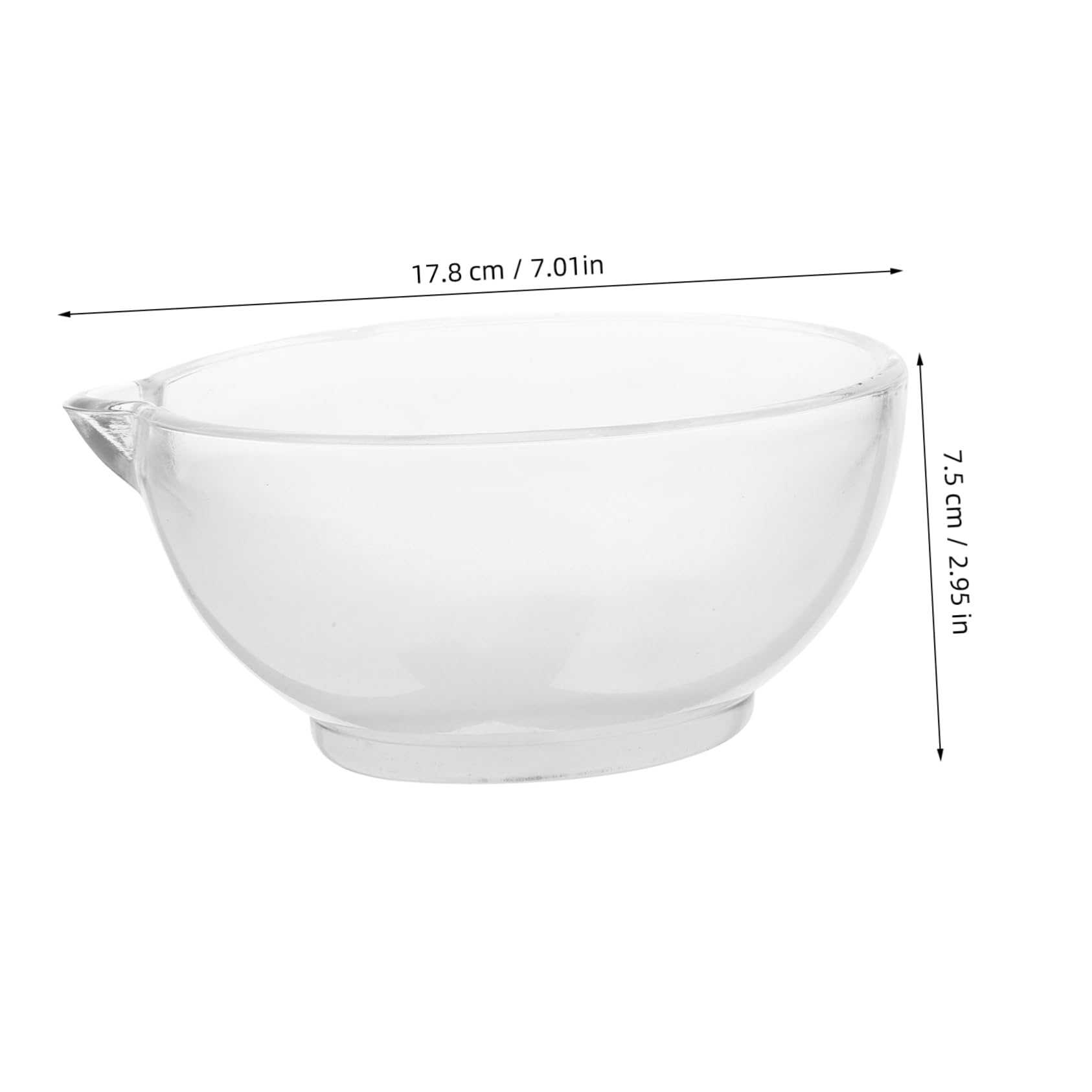 Set Mortaio in Vetro con Pestello, per Laboratorio | Ciotola da Macinare e Mescolare, Resistente alla Rottura, Uso Cucina, Articolo Versatile