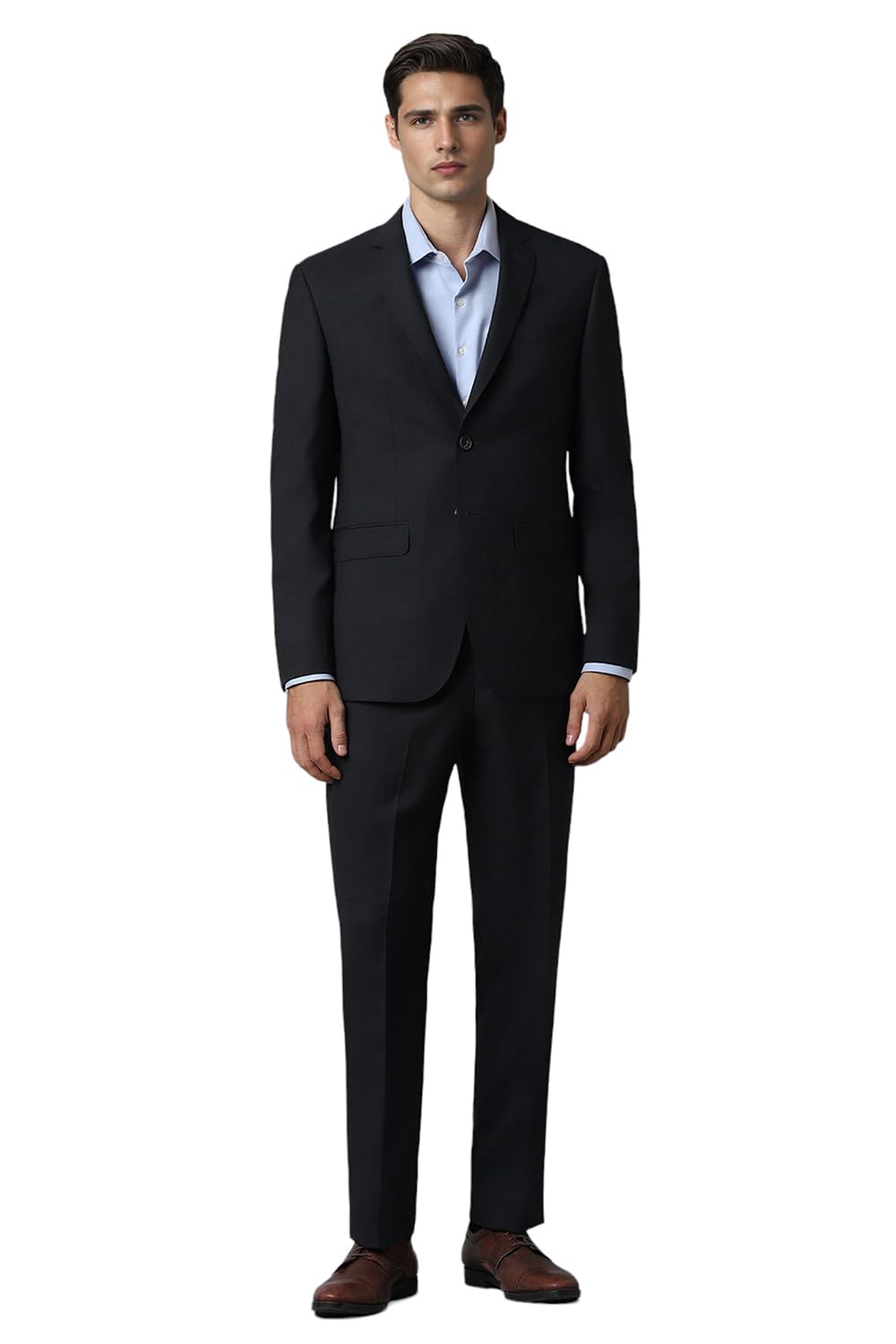 Men's Wool Two Piece Suit-Dress Set-image-47