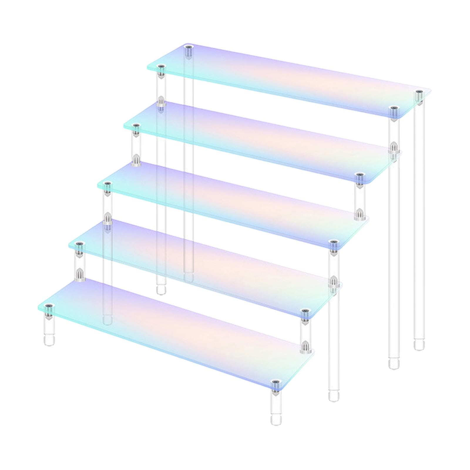 Présentoir Rectangulaire en Acrylique Transparent de 30 Cm pour Objets de Collection, Organisateur de Bureau pour Cupcakes, Figurines et Plus Encore.