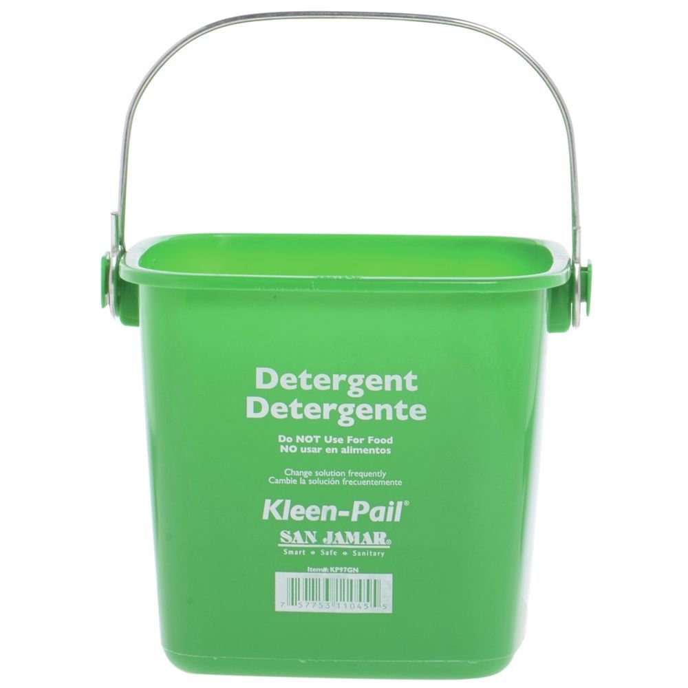 Kleen-Pail Soap/Sanitizing Solution Safety Pail 3 Quart, Green