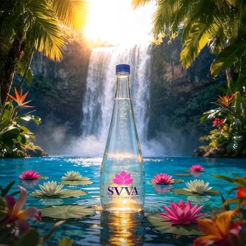 Image of SVVA Earth's Finest Water Premium Subterranean Water | 500 ML Pack 24(PET), Alkaline pH 8+ | Balanced Mineral Essential Healthy Mineral Hydration | Premium PET Bottle Refillable Bottle