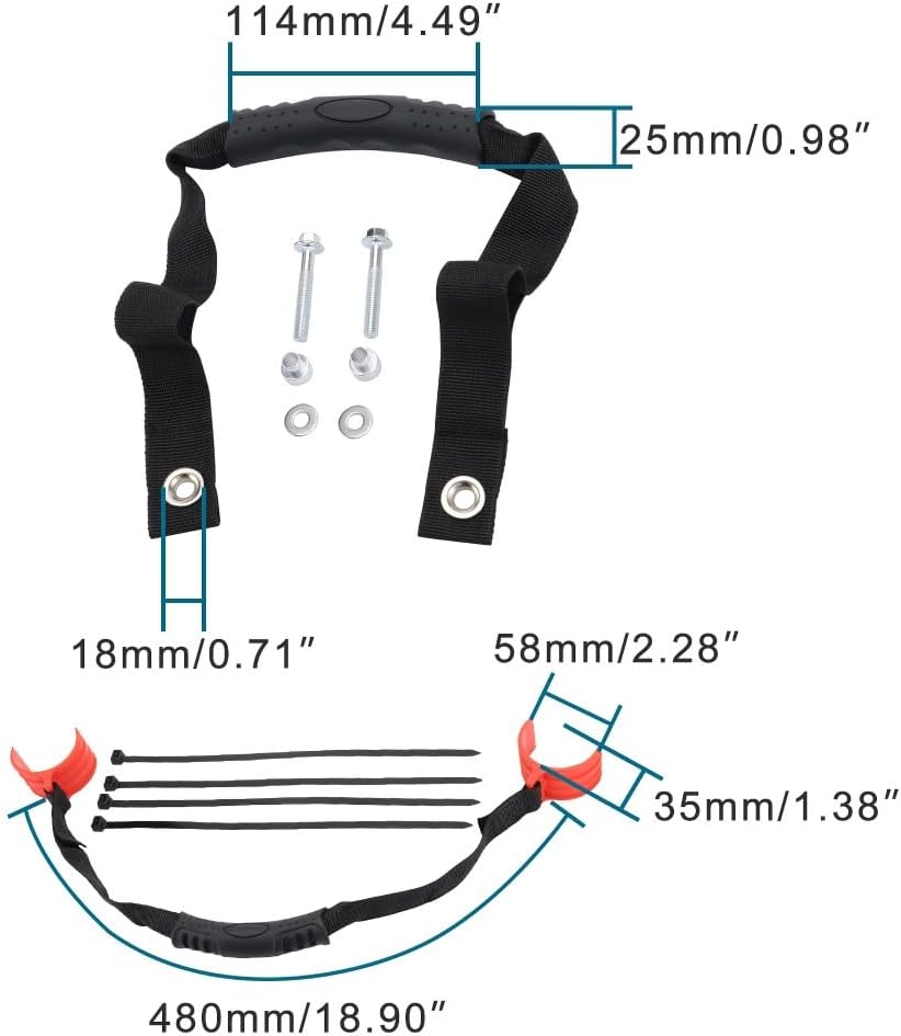 Replacement Motorcycle Rear Pull Belt Adjustable Dirt Pull Straps Belt Compatible with Off Road Motorcycle Modification Parts