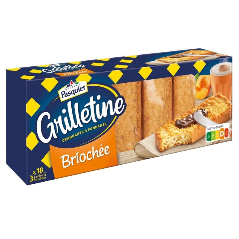 BRIOCHE PASQUIER - Pasquier Les Grilletines Briochées 255G : le croustillant irrésistible pour vos petits déjeuners et vos pauses gourmandes. - Lot De 4 - Vendu Par Lot
