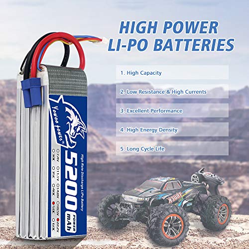 YOWOO 6S Batería De Grafeno 6000mAh 100C 22.2V Lipo Baterías Con Conector XT90 Para Mikado