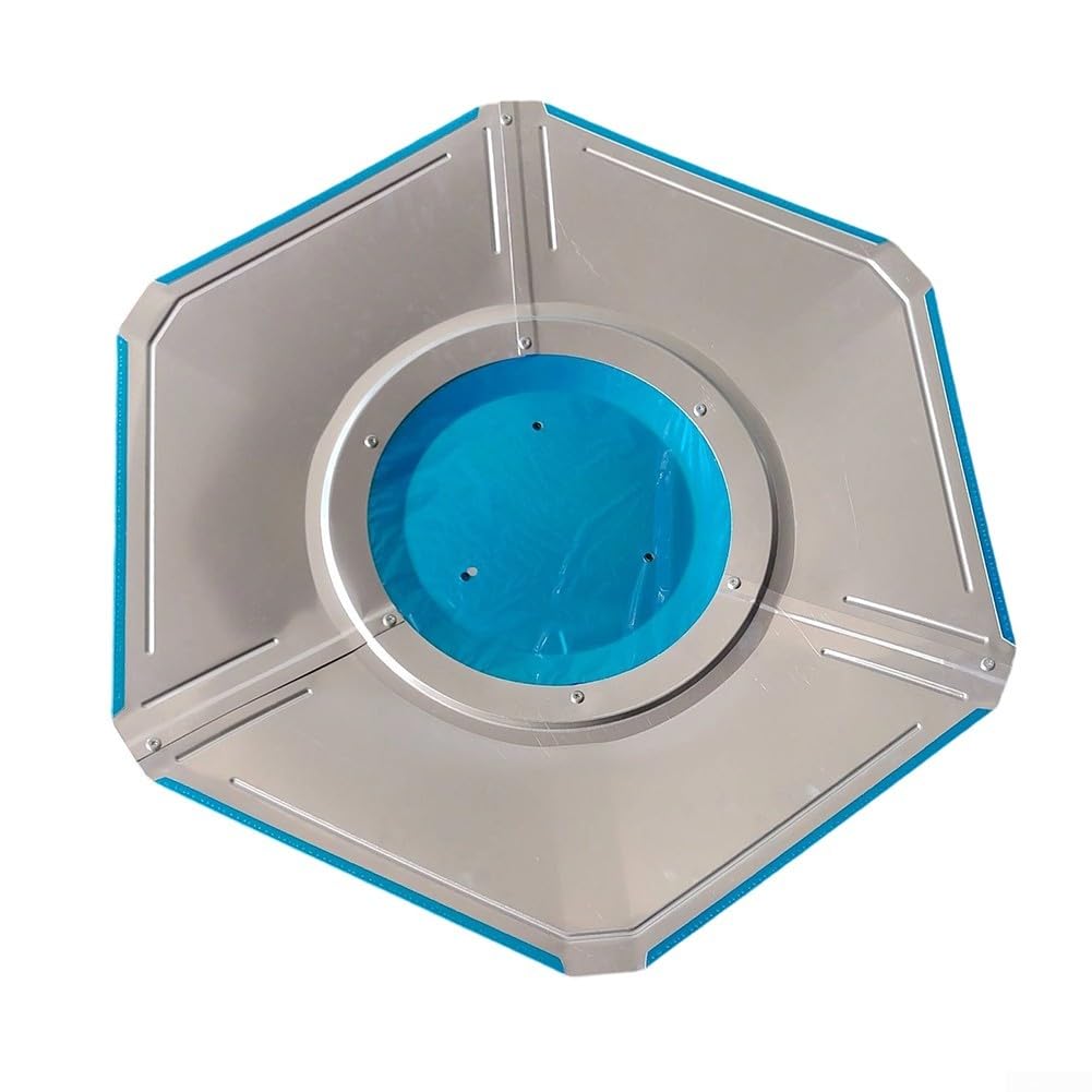 Alu Wärmereflektor 86cm Sechseck Patioheizer | Rostfreies Aluminium, 86cm Durchmesser, sechseckiges Design, verbessert Wärmeverteilung, langlebig