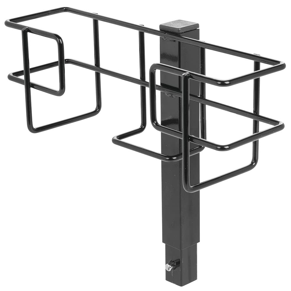 Disposable Glove Box Holder for Modular PPE and Sanitizer Floorstand Black Wire - 10 3/10" L x 2 7/10" H by HUBERT – Large, Wire, Grey, Model HEN-2003055