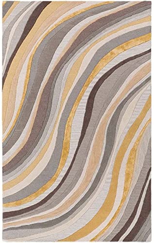 Image of Export Quality Handtufted Woolen Carpet for Living Room Bedroom & Hall - Color - Multi - Size - 5 x 8 Feet