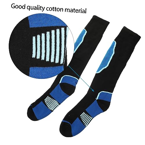Calcetines de esquí para hombre Beavorty, pack de 2 de algodón transpirable para deporte 4