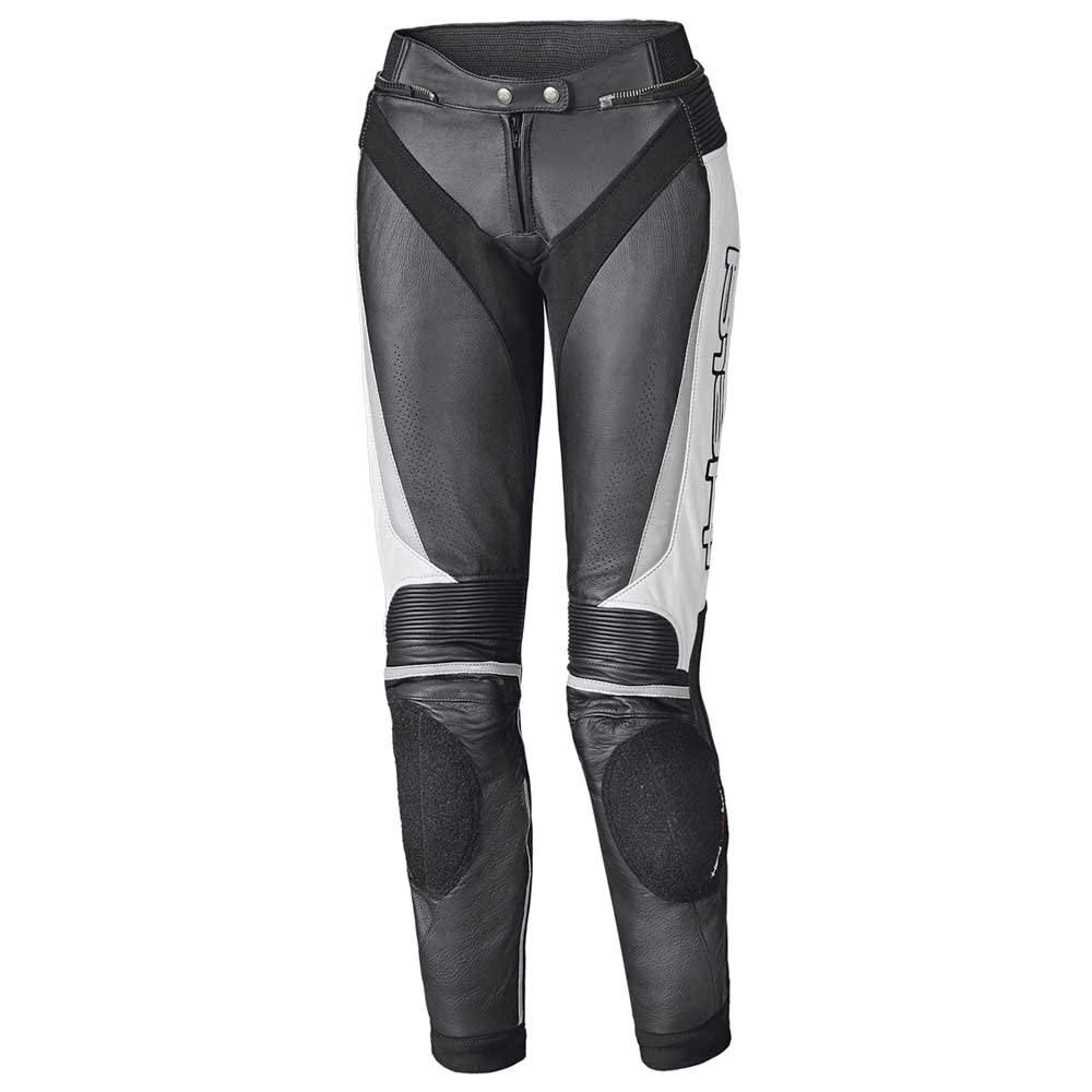 Held Lane II Damskie skórzane spodnie motocyklowe, czarny/biały, 34