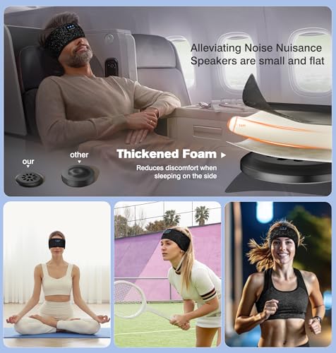 LC-dolida Bluetooth 5.4 Sleep Headphones – Wireless Headband for Sleep, Workout & Yoga - image 8
