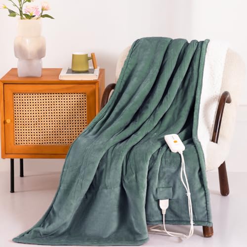 32% Off Templewet Heated Electric Throw Blanket with 4 Heat Settings