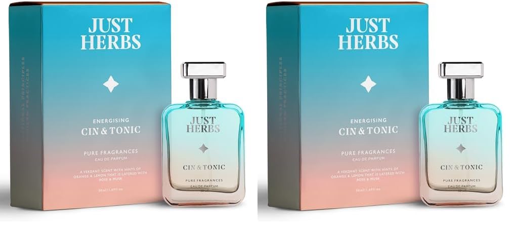 Just Herbs Energising Cin & Tonic EDP Perfume For Men, Long Lasting Up To 8 Hours Pure Fragrance Eau Da Parfum Body Spray - 50 Ml (Pack Of 2)-image-17