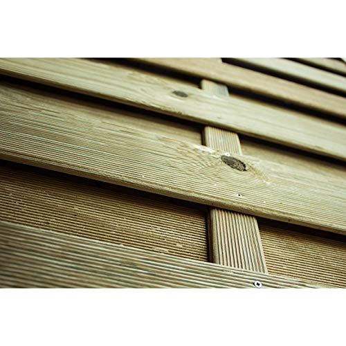 Avanti Trendstore - Lara - Gartensichtschutzwand, mit Rahmen 4,4x4,4cm und Lamellen geriffelt, in 3 Maßen erhältlich… – Bild 5