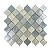 Casablanca Lantern 2x2 Glitter Glowing Blue Grey Glass Mosaic Wall Pool Tile for Kitchen Backsplash, Bathroom Shower, Accent Decor (Box of 5 Sheets)