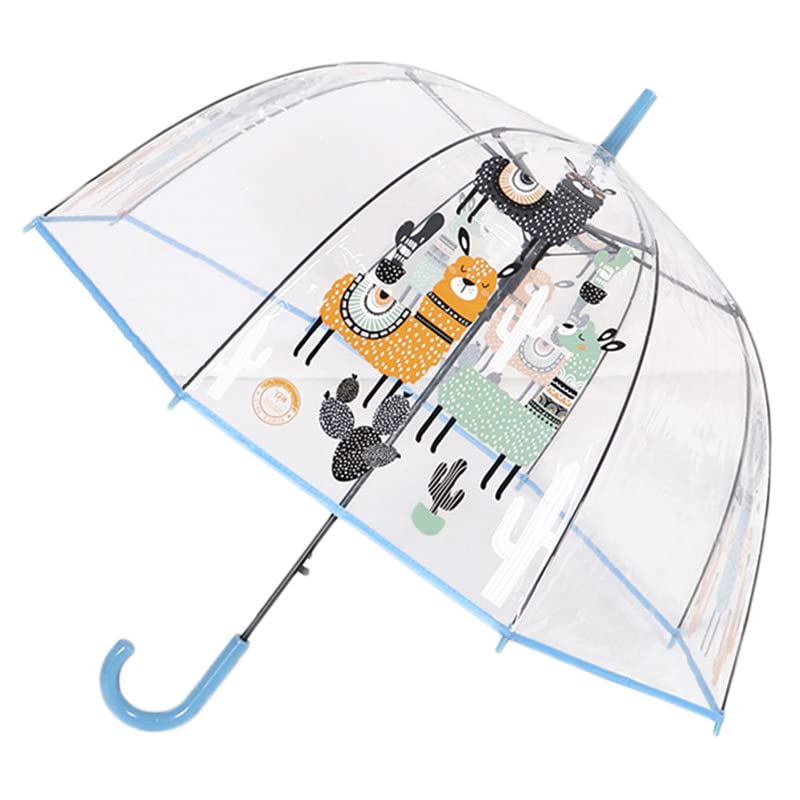 ™ Llama Transparent Umbrella for Kids, Sheep Umbrella for Boys Transparent Dome Umbrella for Woman, Big Umbrella for Men, Animal Umbrella for Kids, children's umbrella, Orange Big Dreamer Alpaca Umbrella-image-9